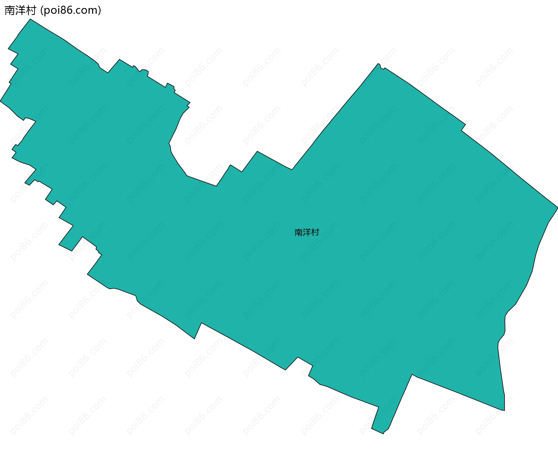 南洋村边界地图