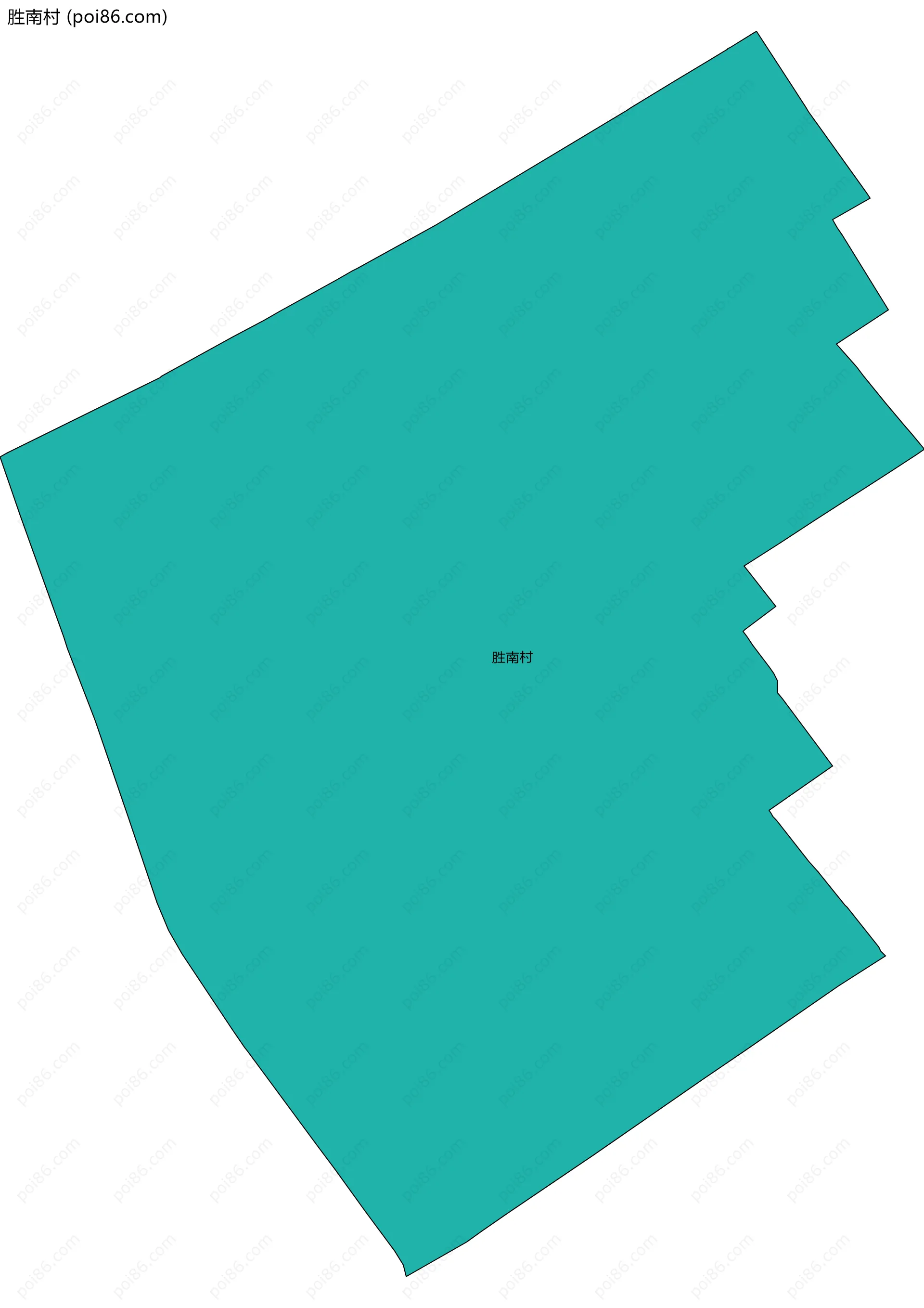 胜南村边界地图