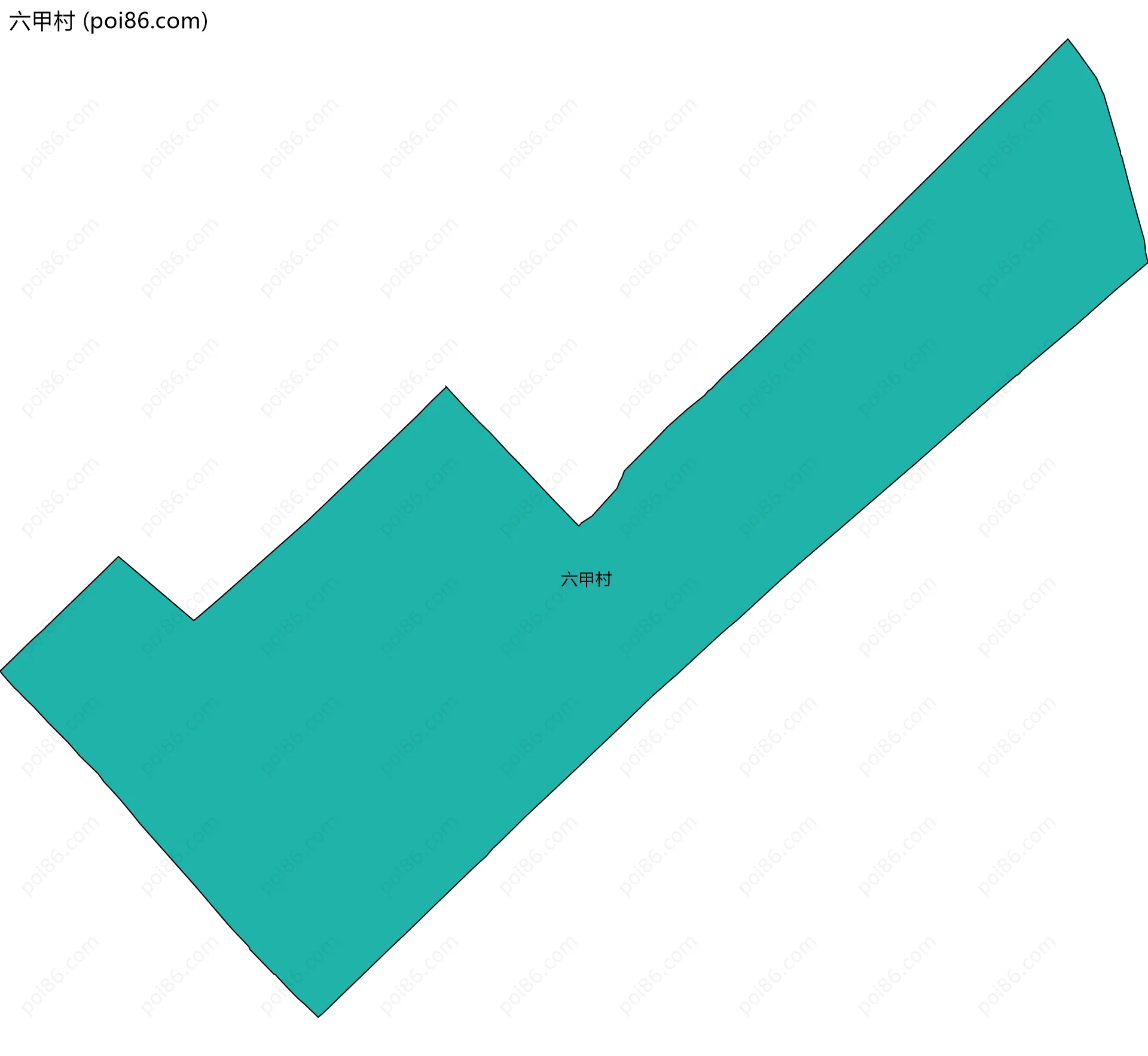 六甲村边界地图