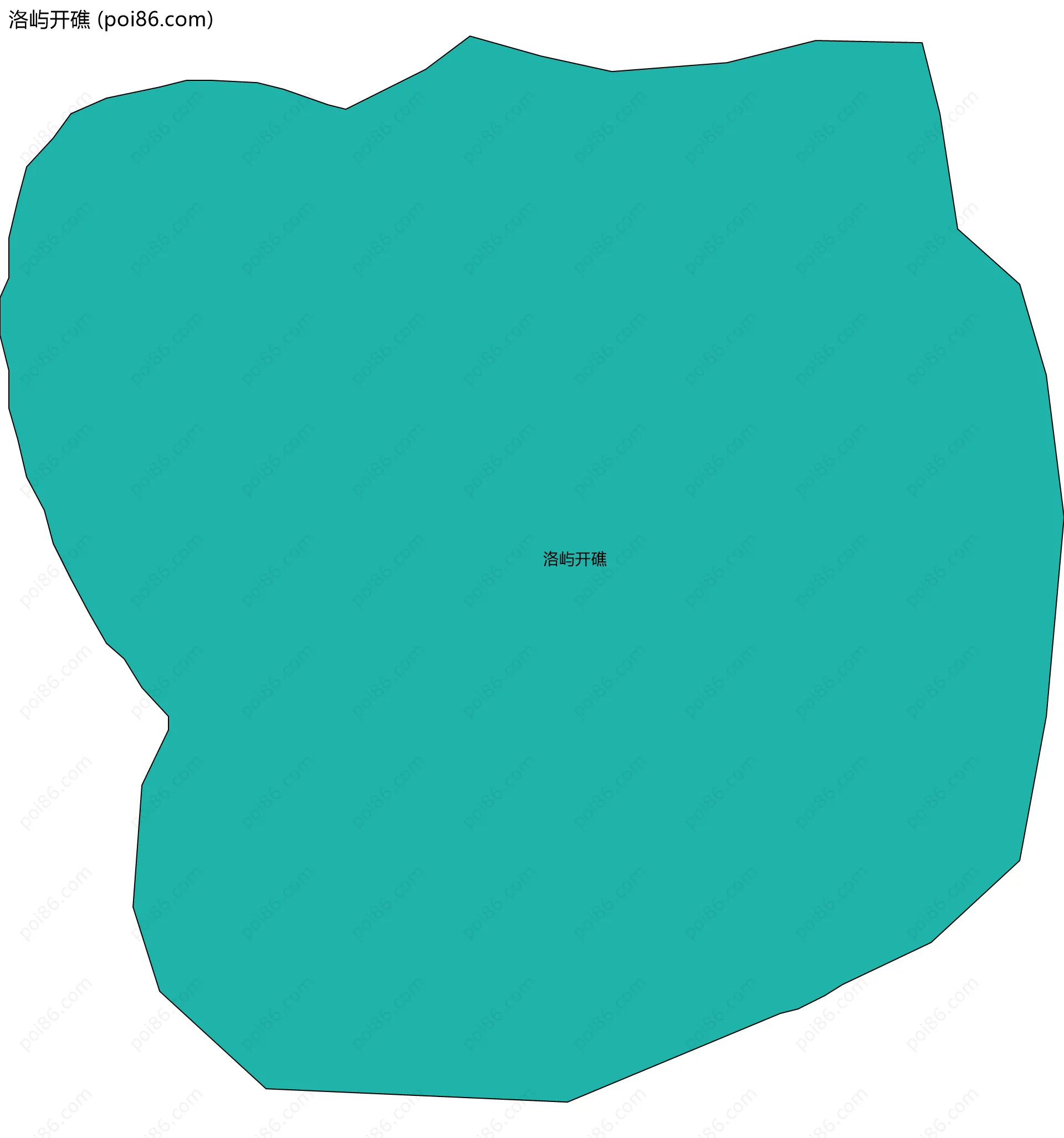 洛屿开礁边界地图