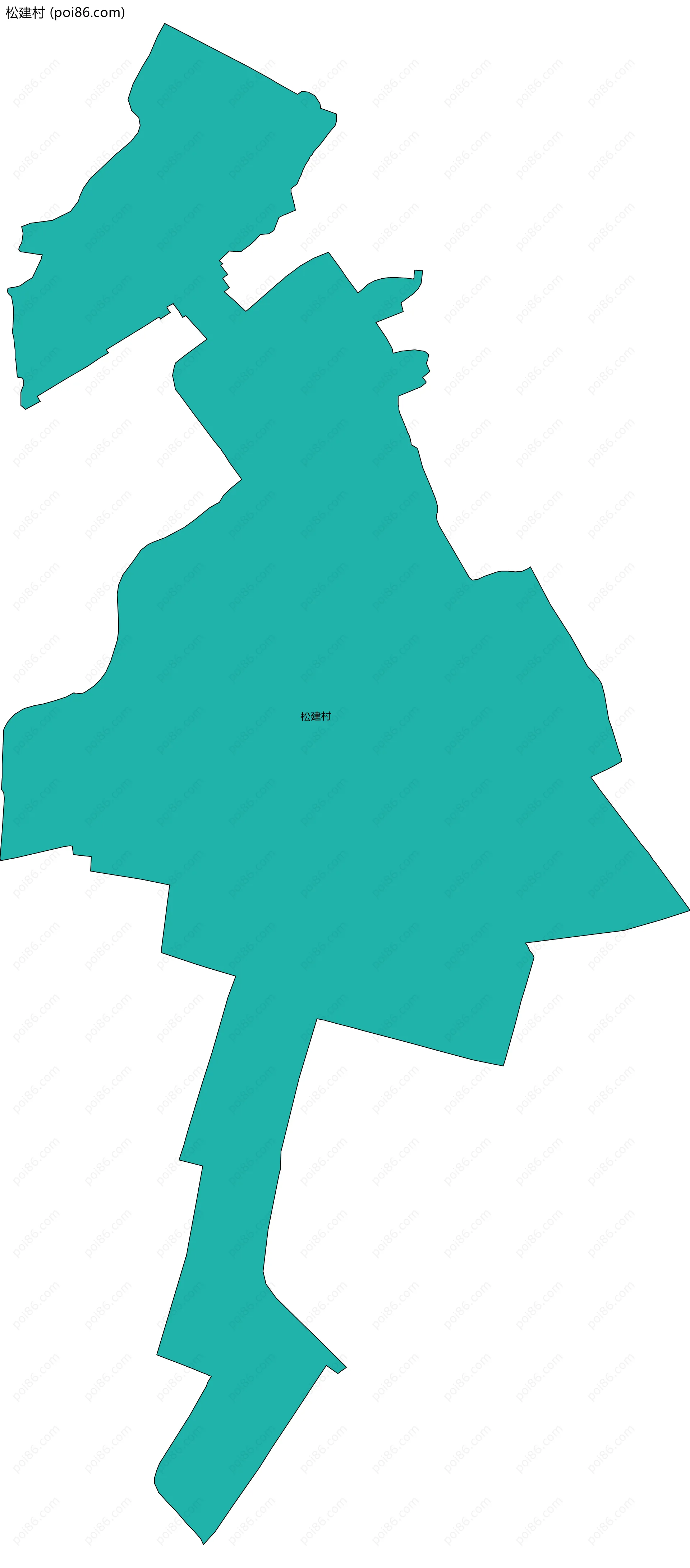 松建村边界地图