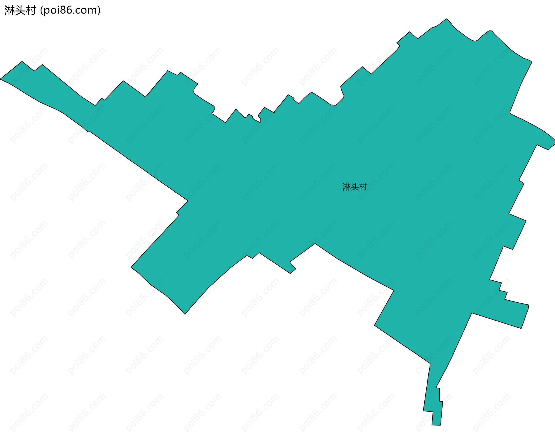 淋头村边界地图
