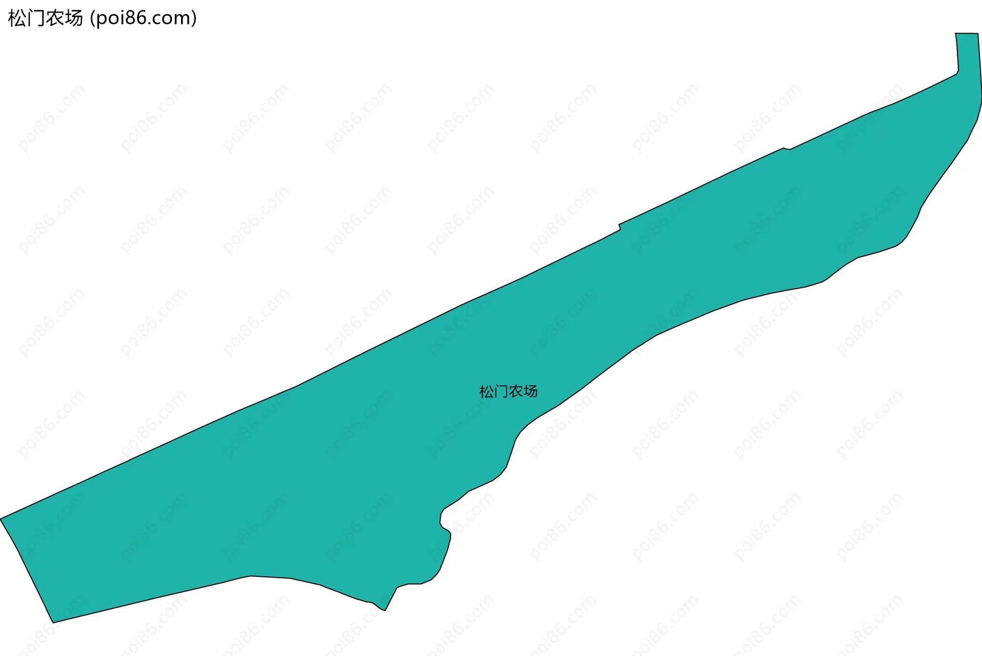 松门农场边界地图