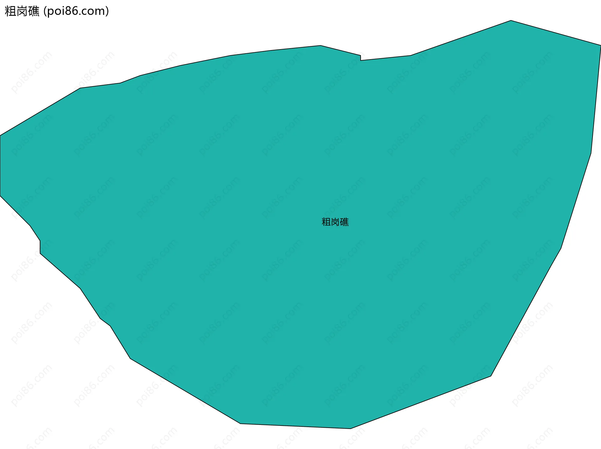 粗岗礁边界地图