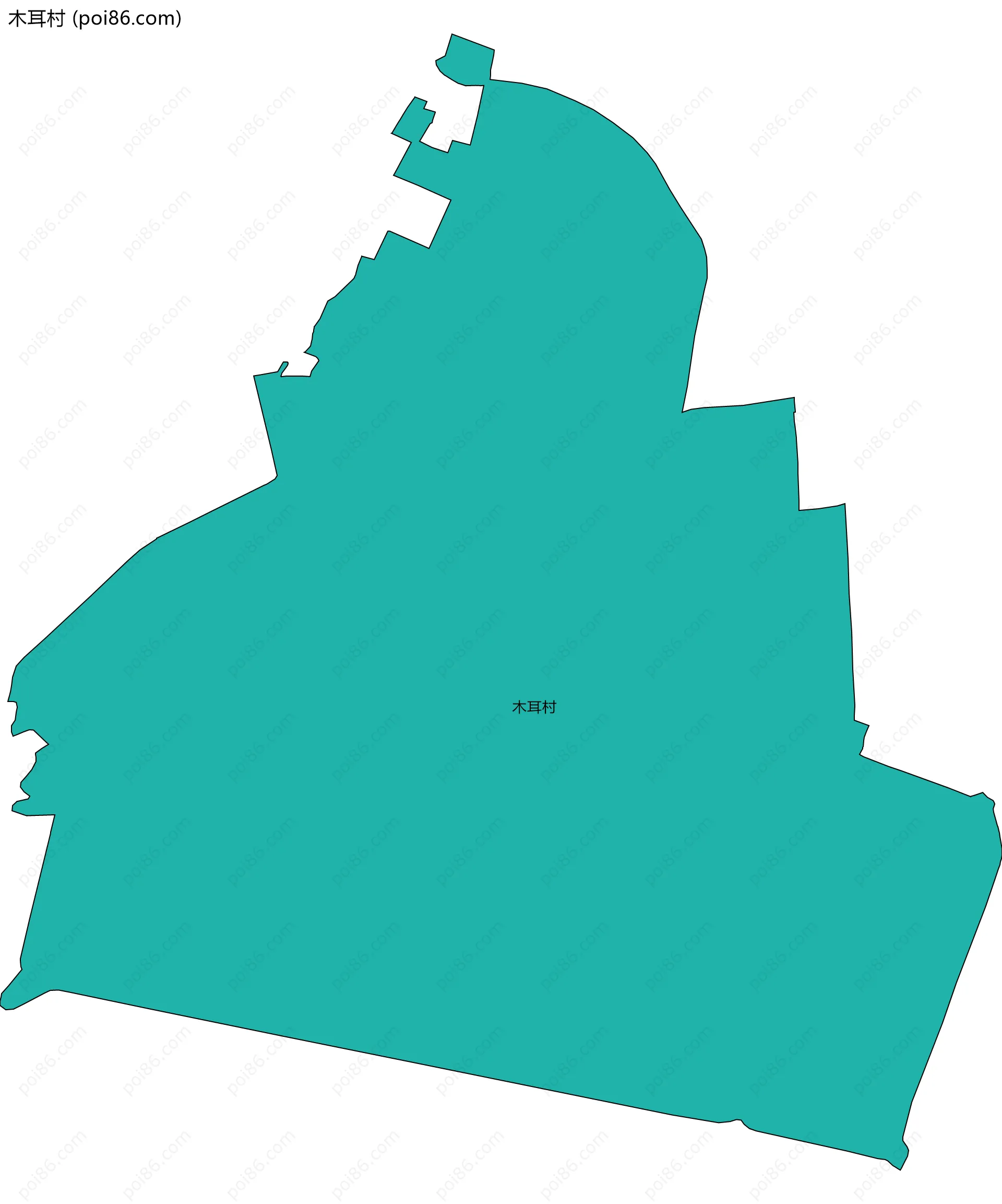 木耳村边界地图