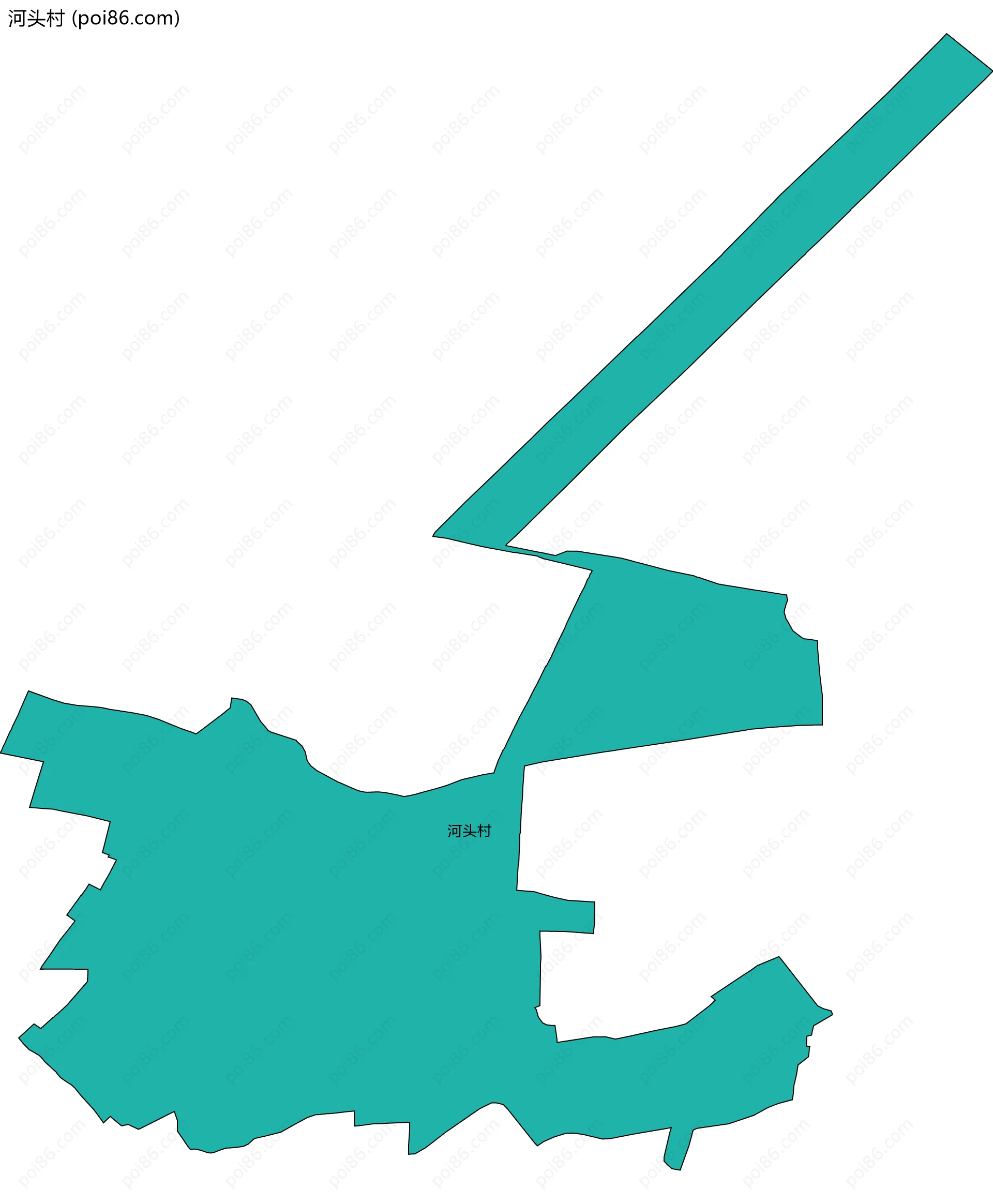 河头村边界地图