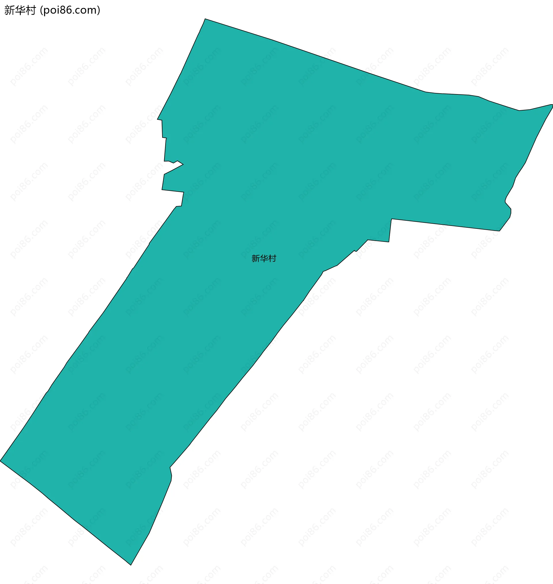 新华村边界地图