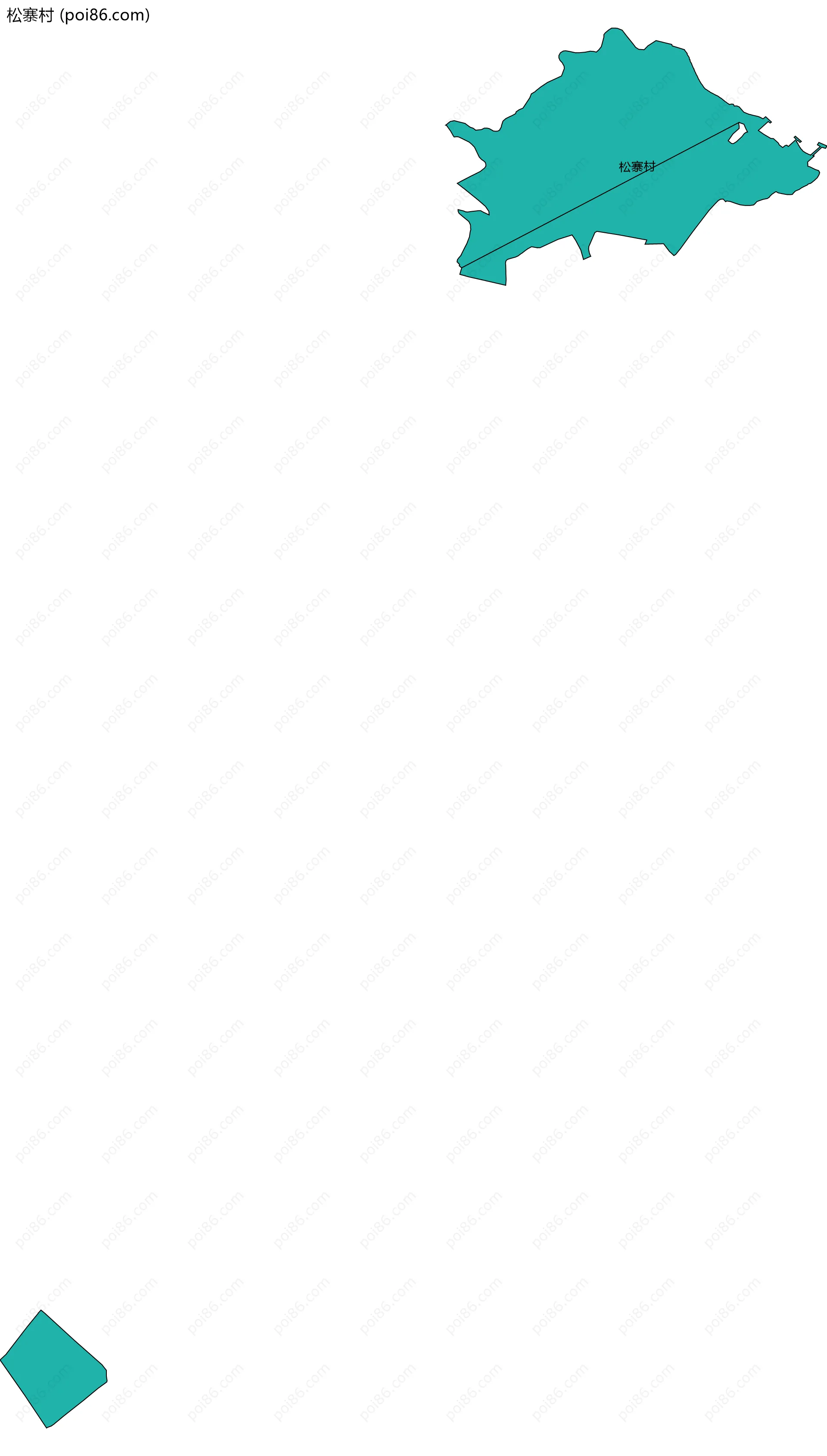松寨村边界地图