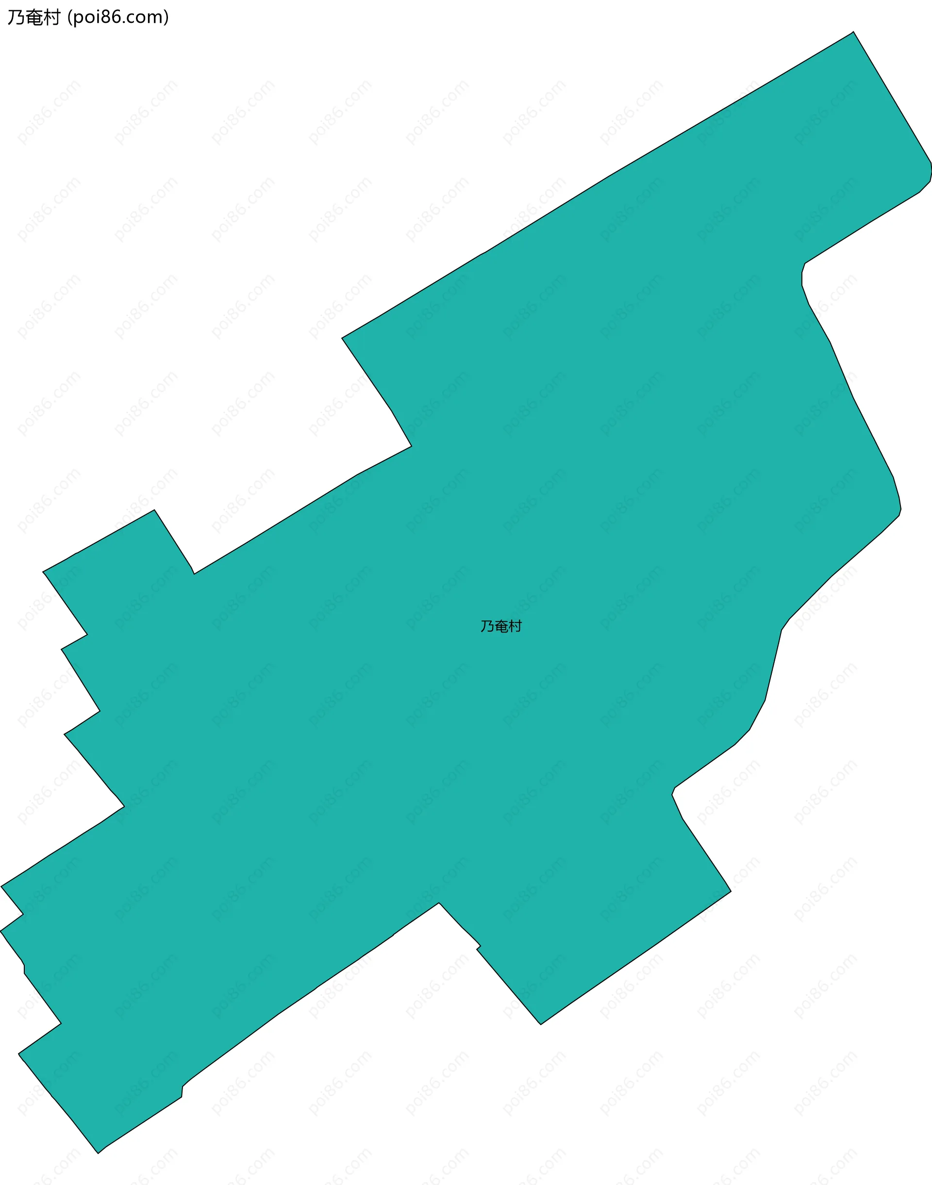 乃奄村边界地图