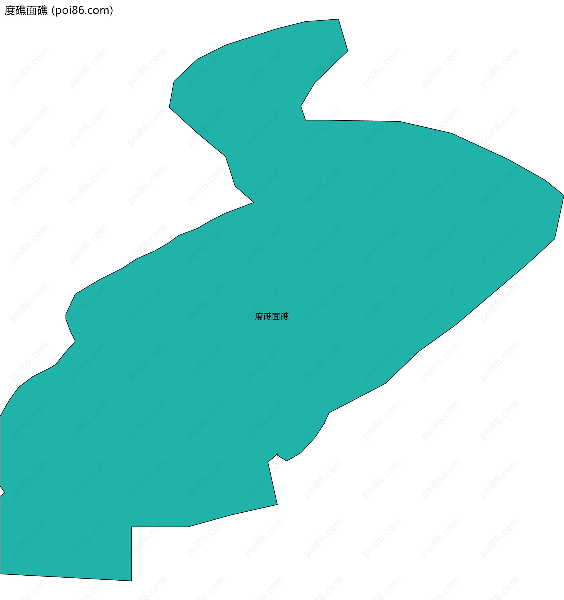 度礁面礁边界地图