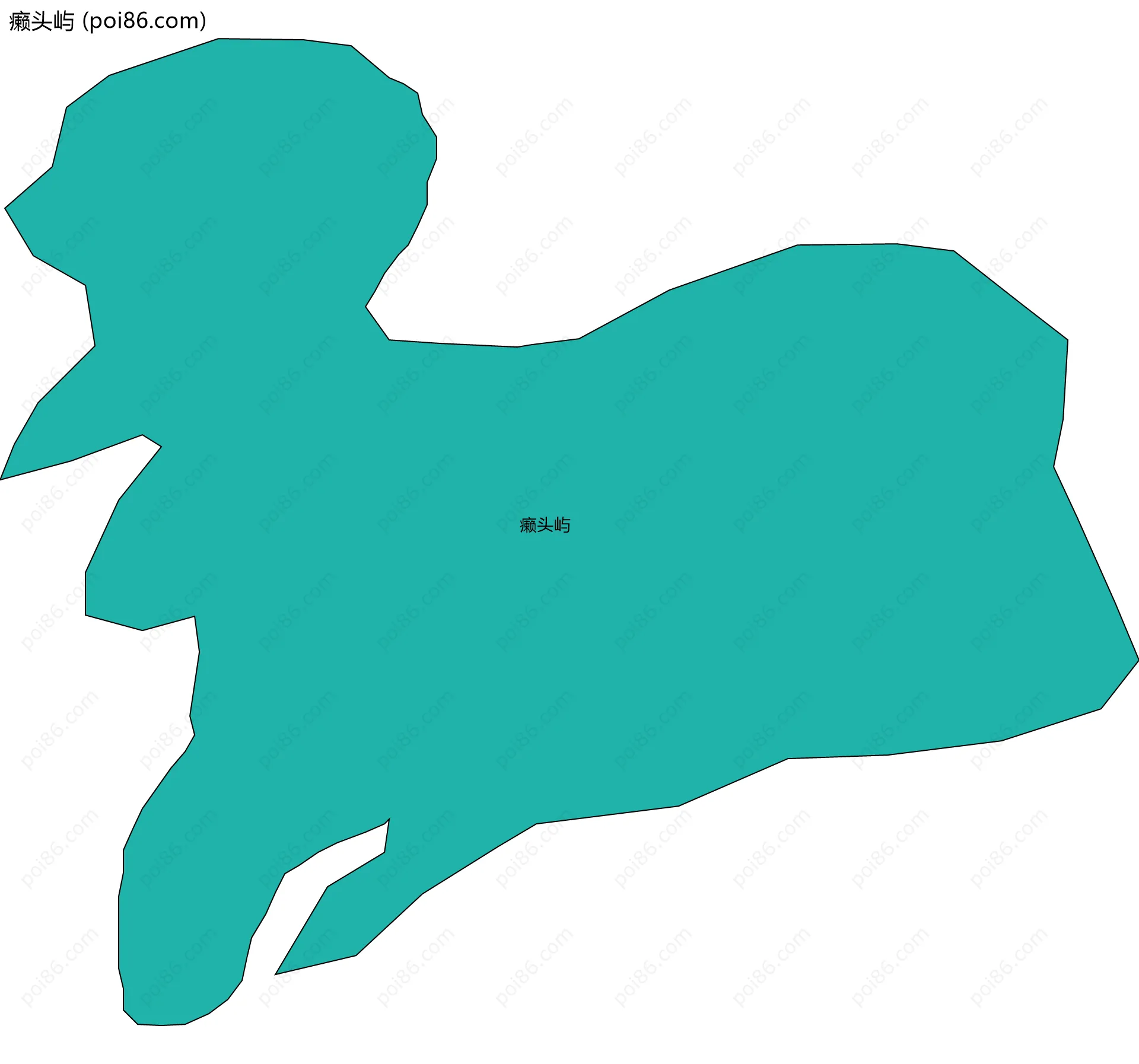 癞头屿边界地图