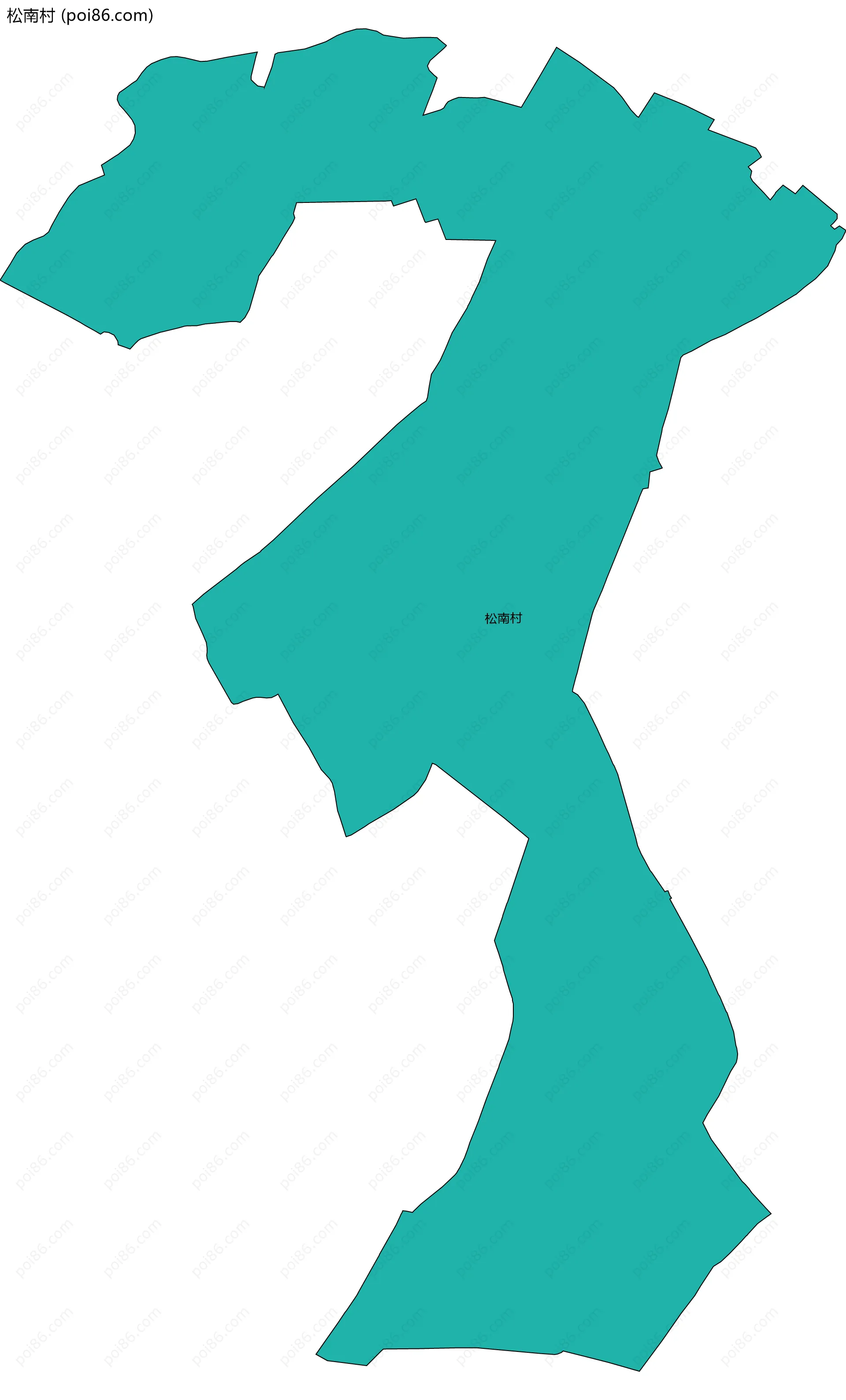 松南村边界地图