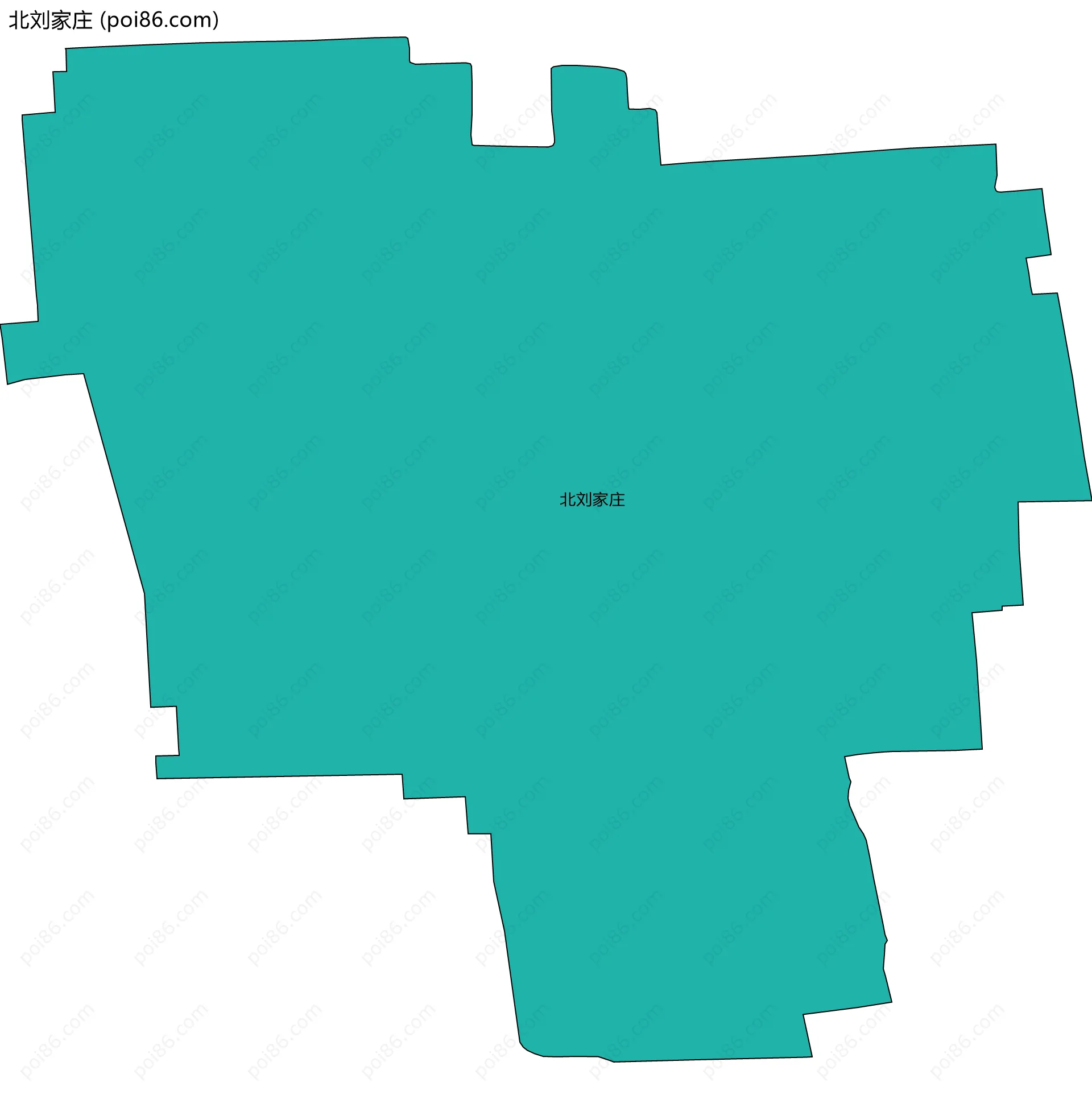 北刘家庄边界地图