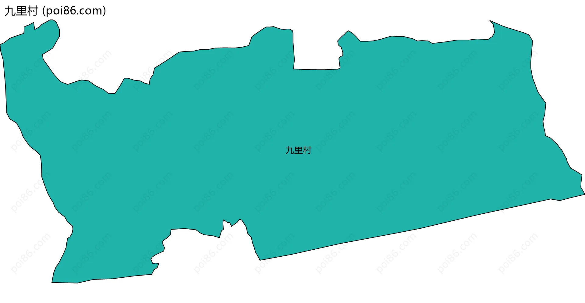 九里村边界地图