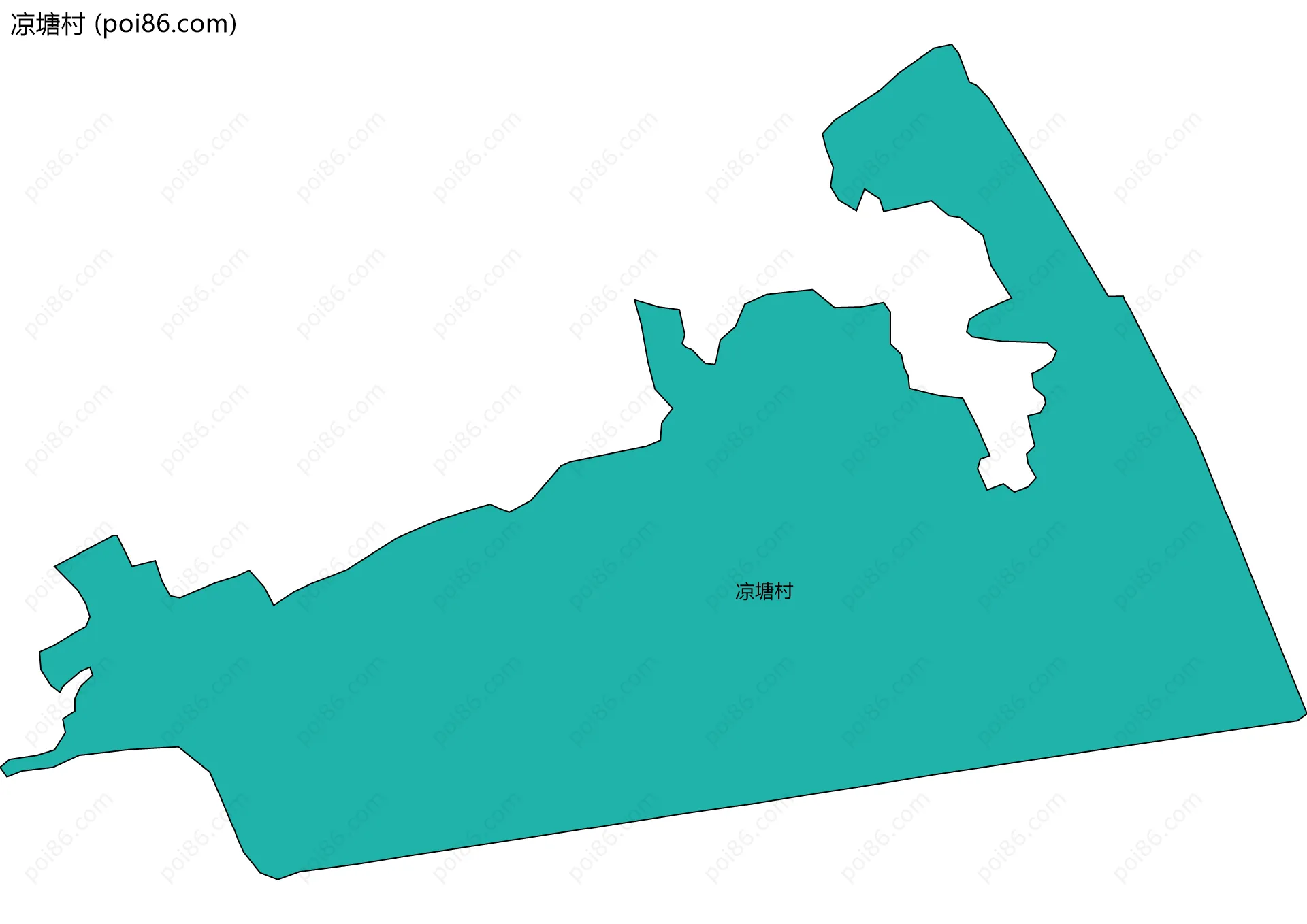 凉塘村边界地图