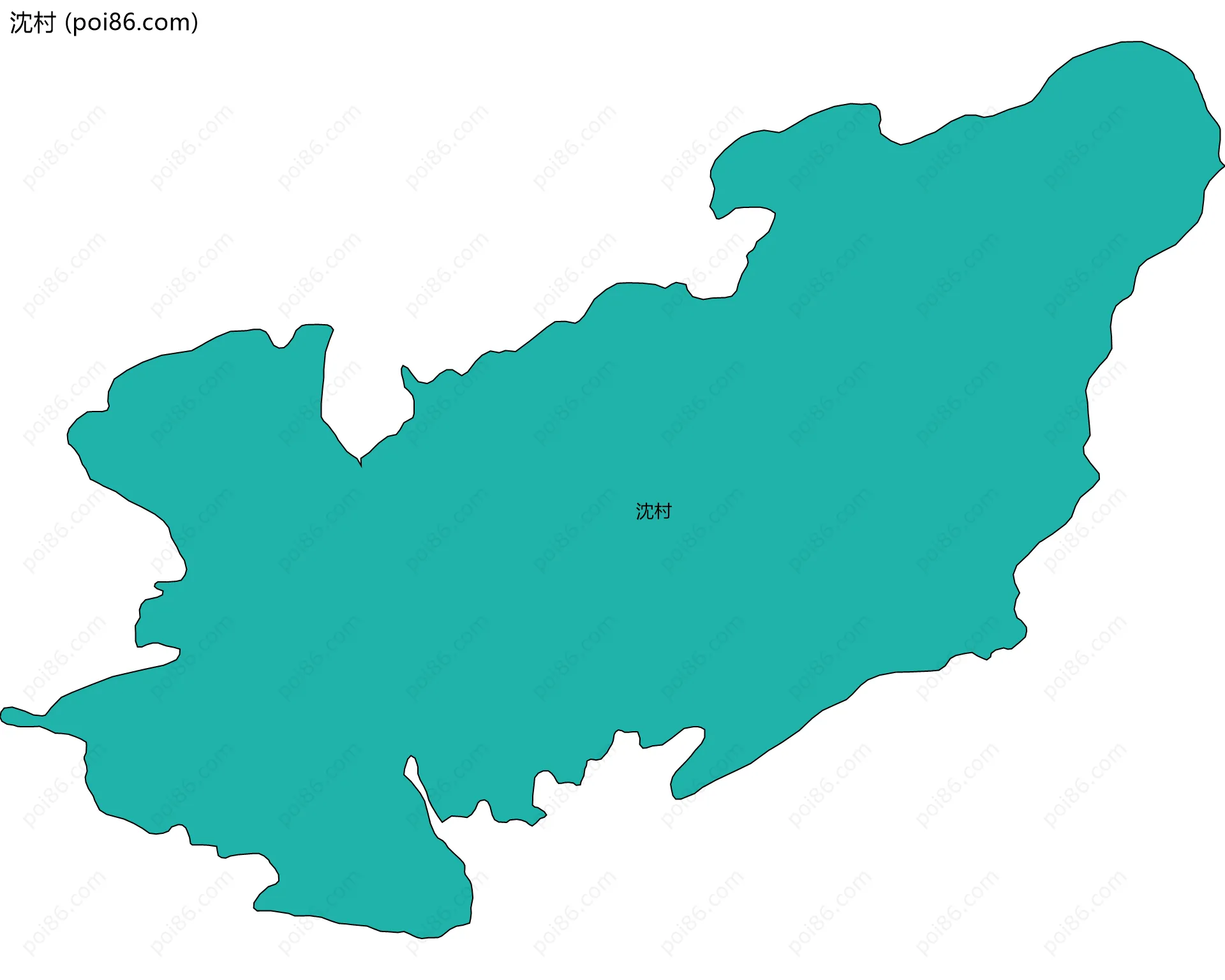沈村边界地图