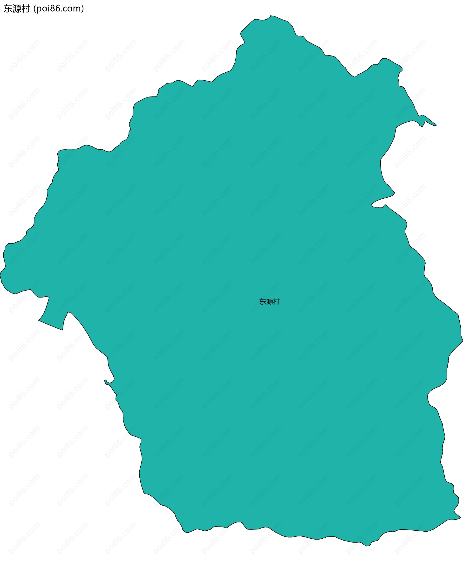 东源村边界地图