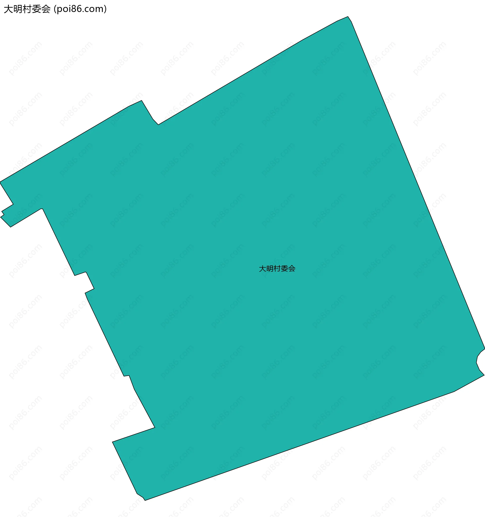 大明村委会边界地图