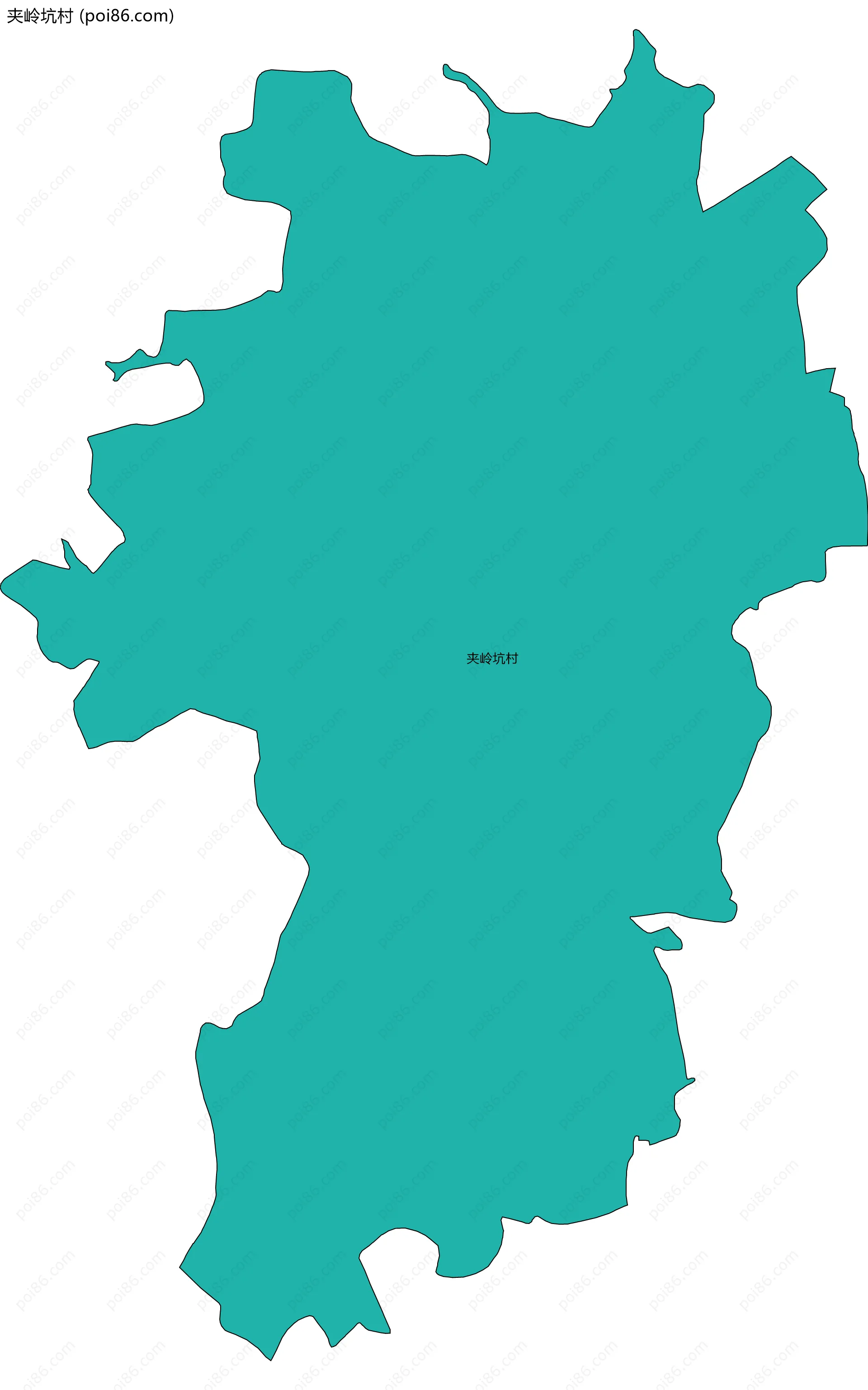 夹岭坑村边界地图