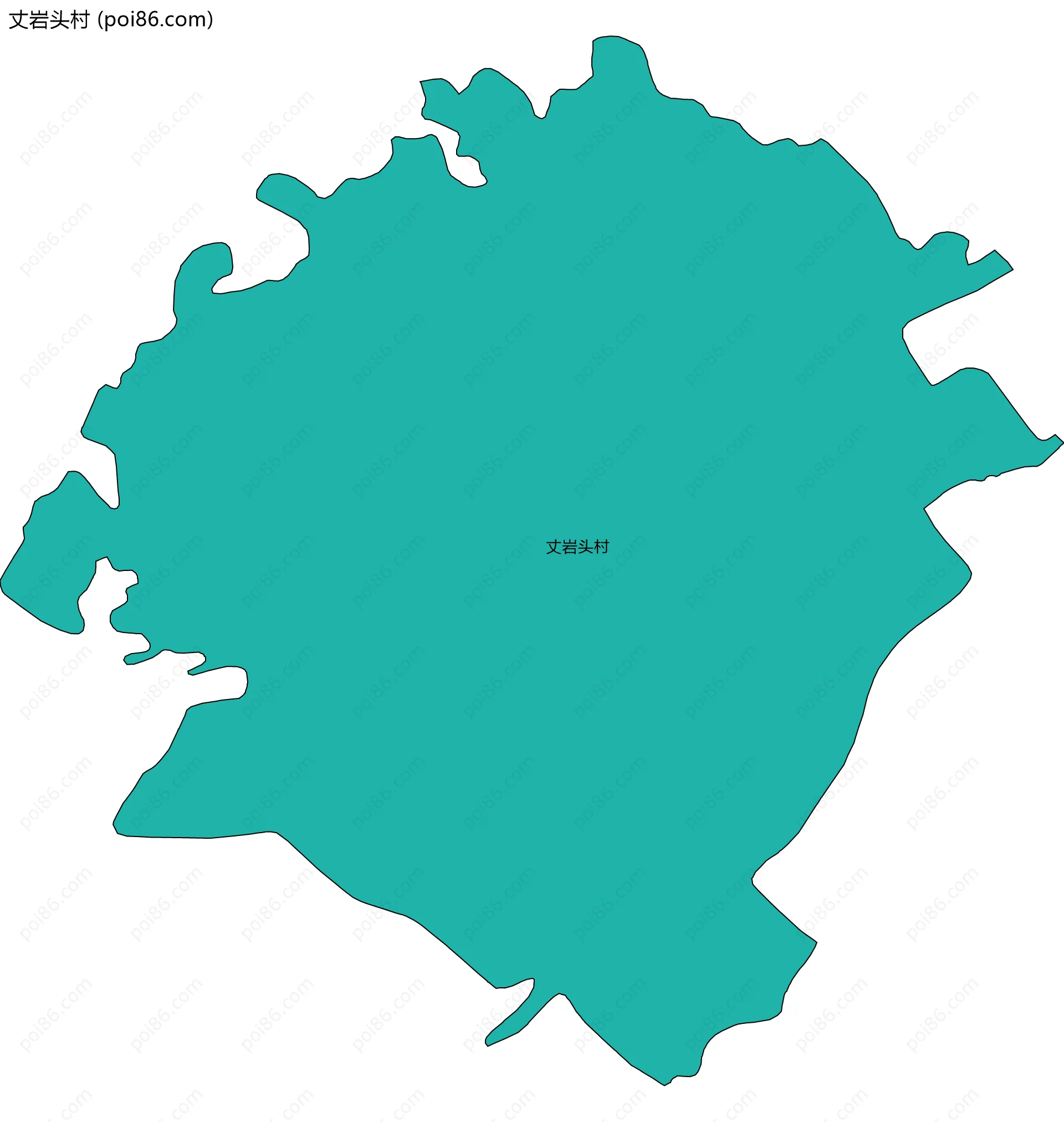 丈岩头村边界地图