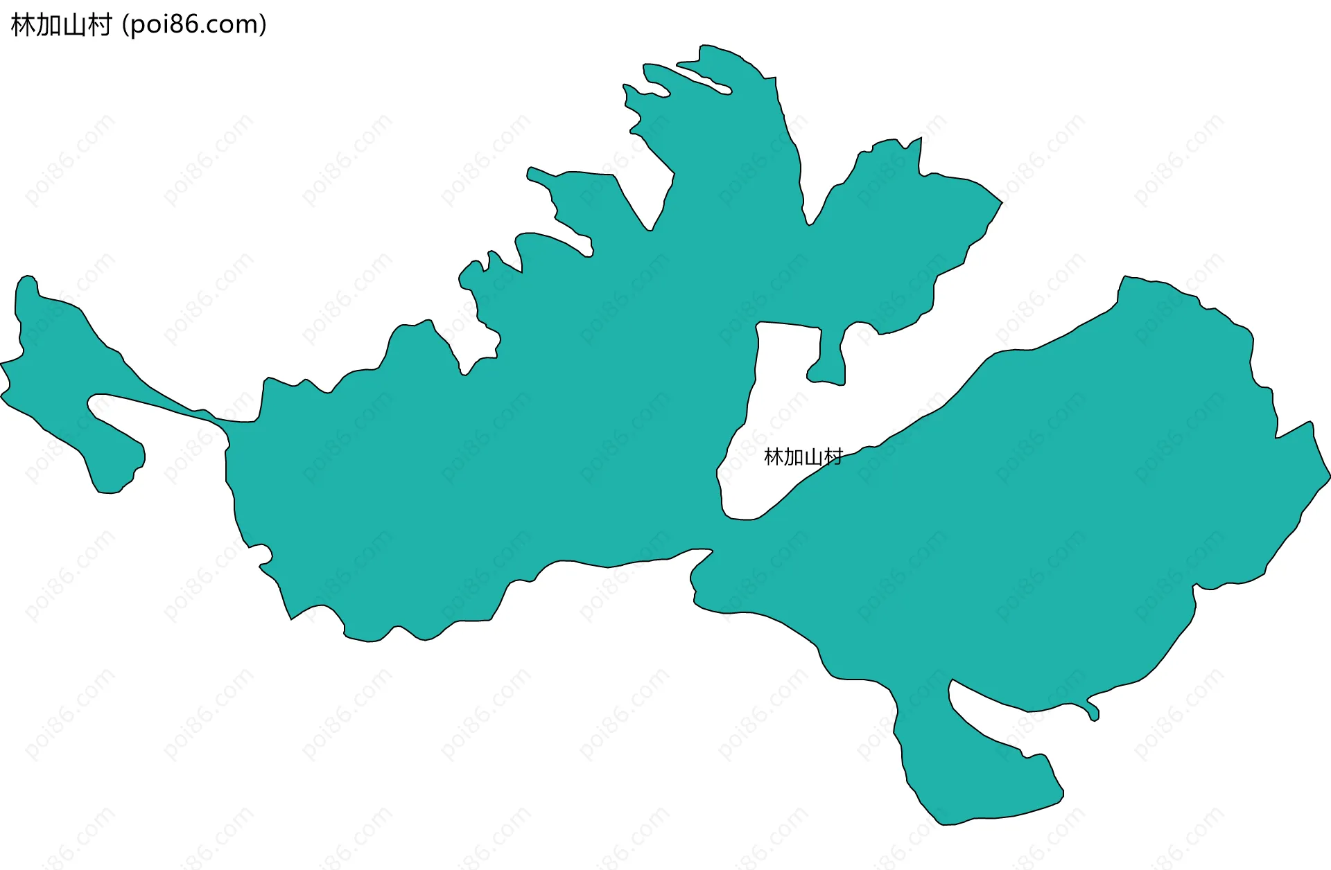 林加山村边界地图