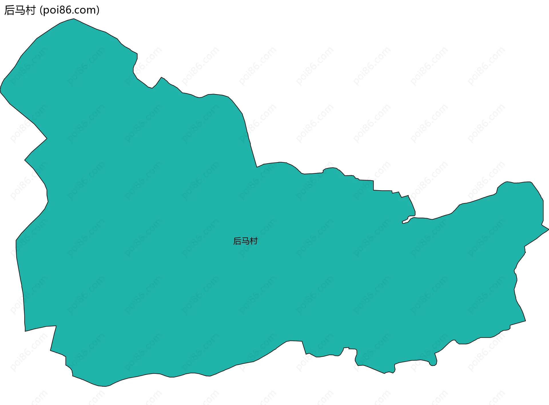 后马村边界地图