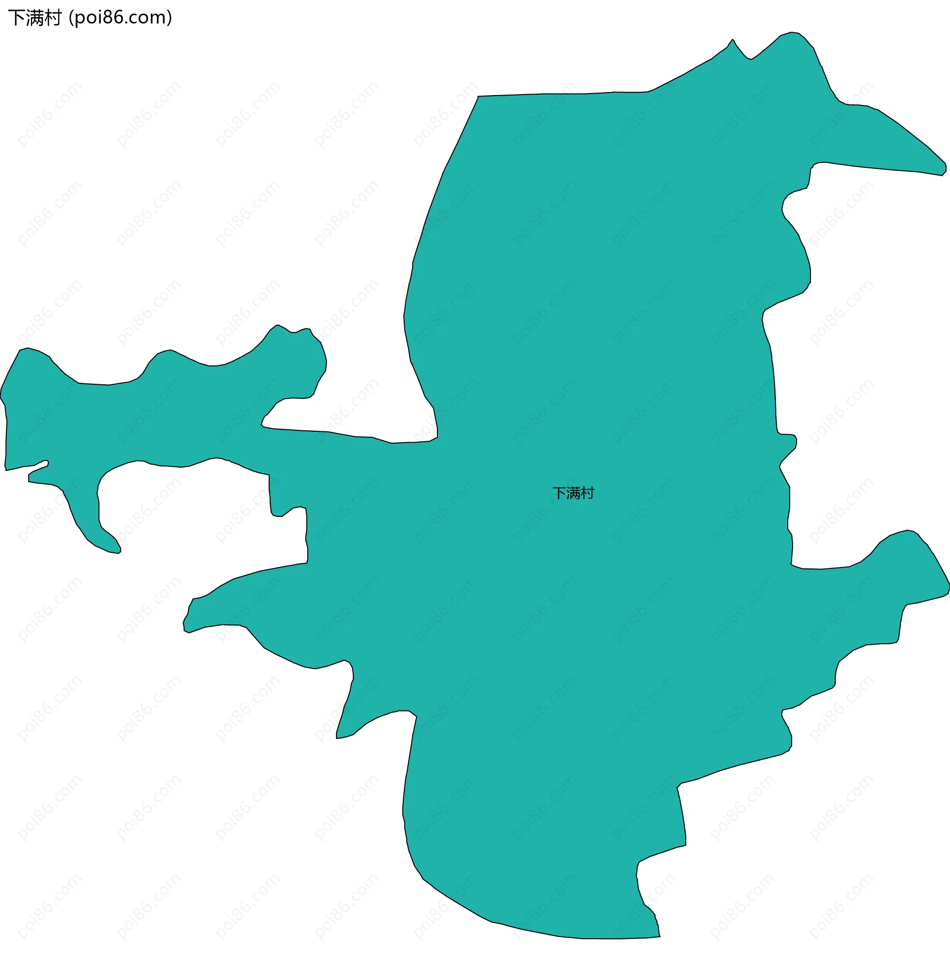 下满村边界地图