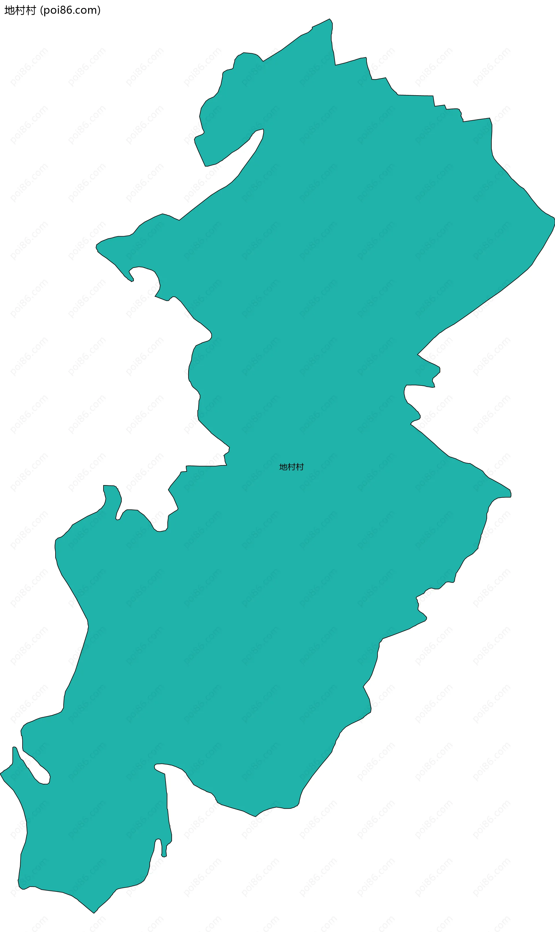 地村村边界地图