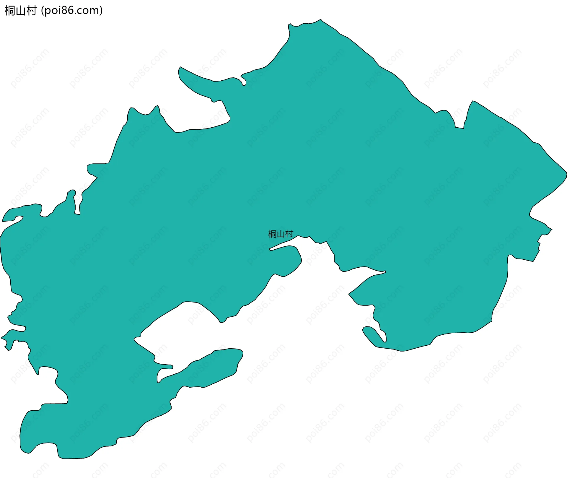 桐山村边界地图