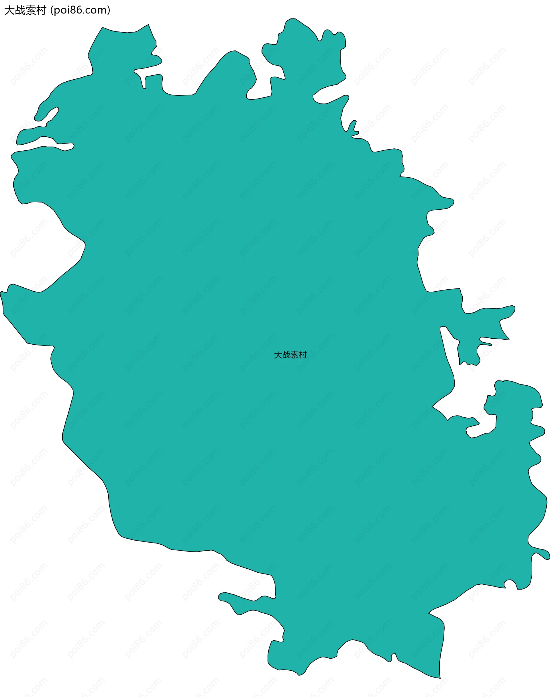 大战索村边界地图