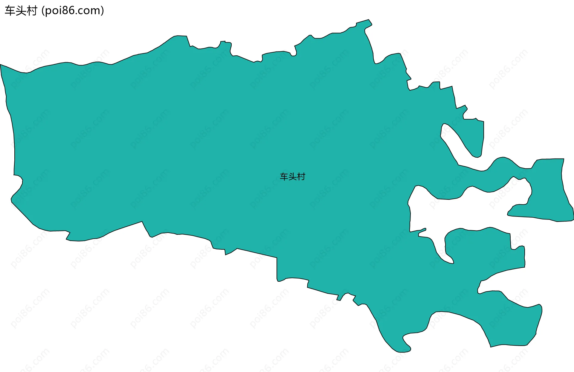 车头村边界地图