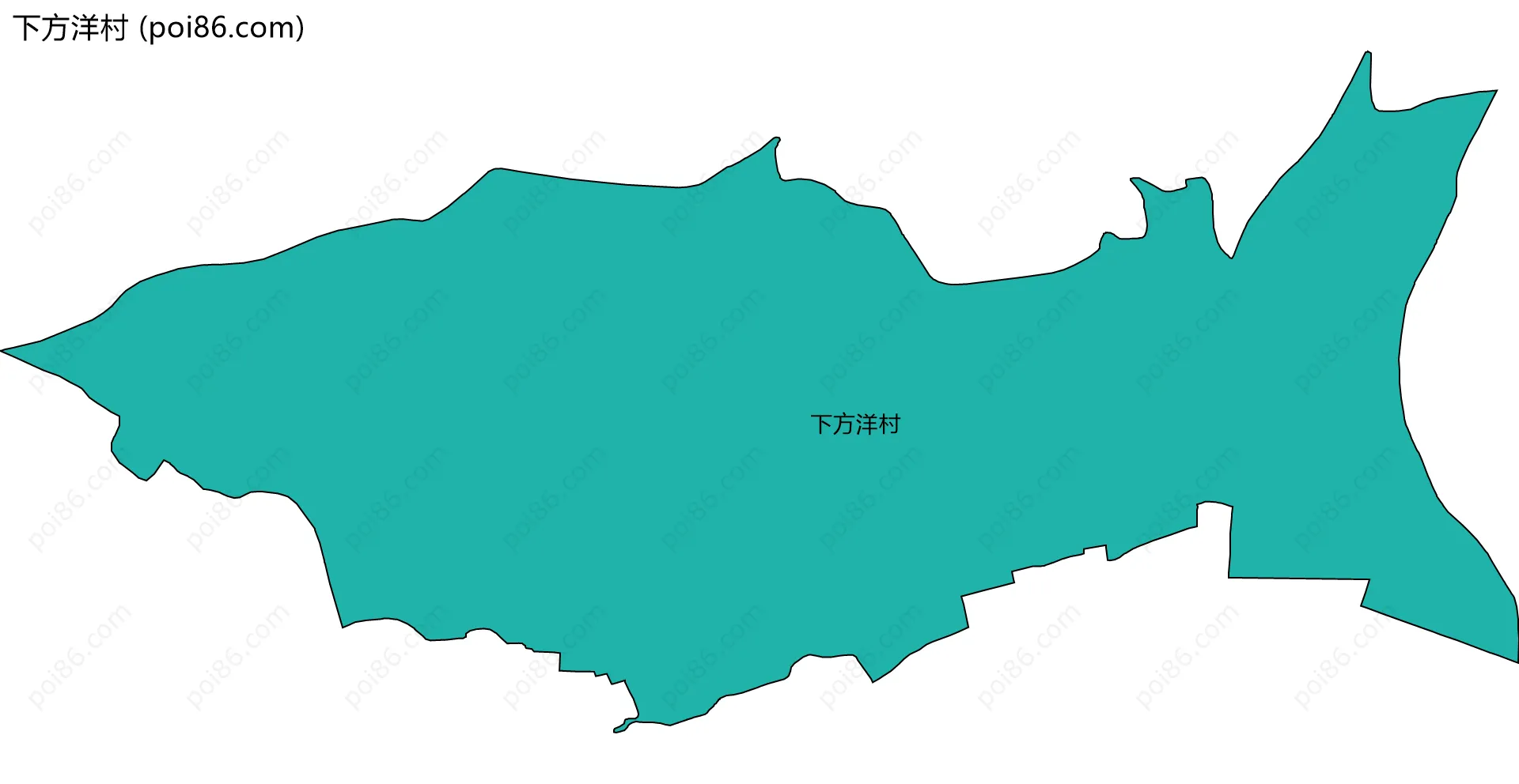 下方洋村边界地图