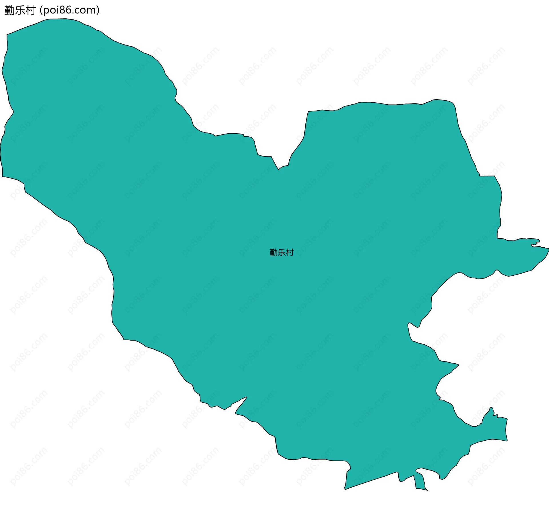 勤乐村边界地图