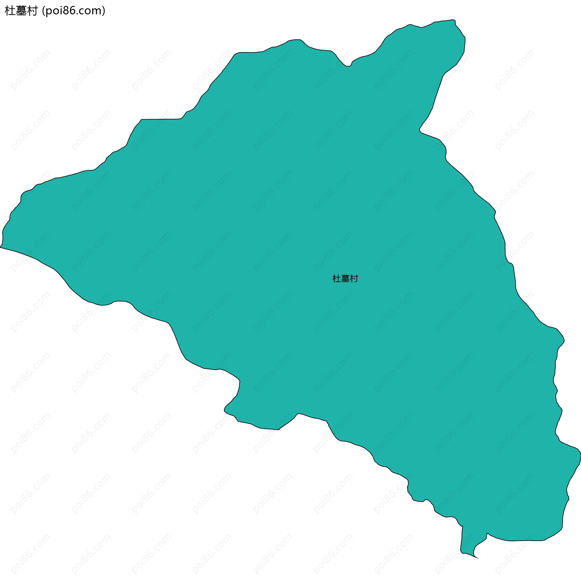 杜墓村边界地图