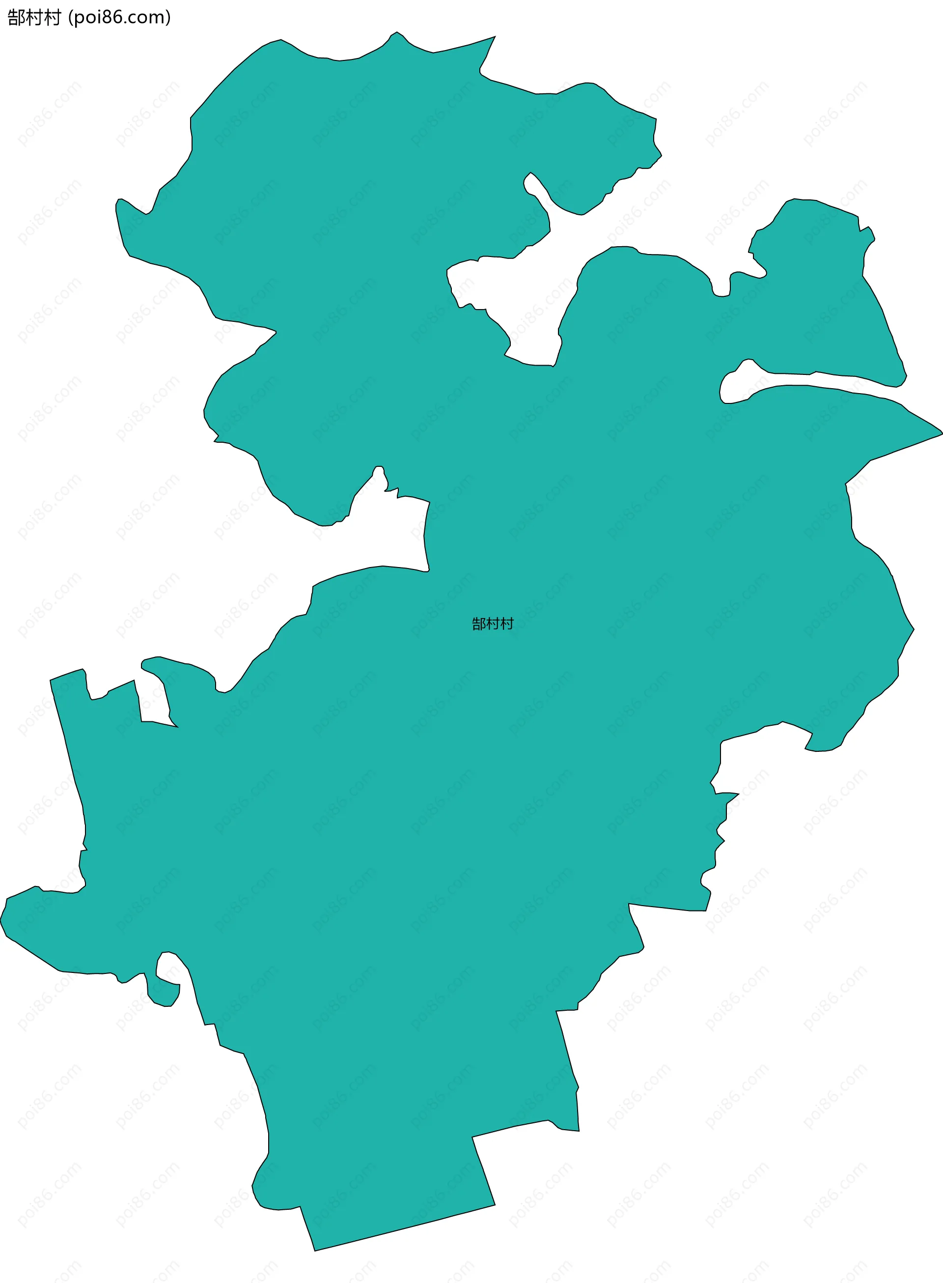 郜村村边界地图