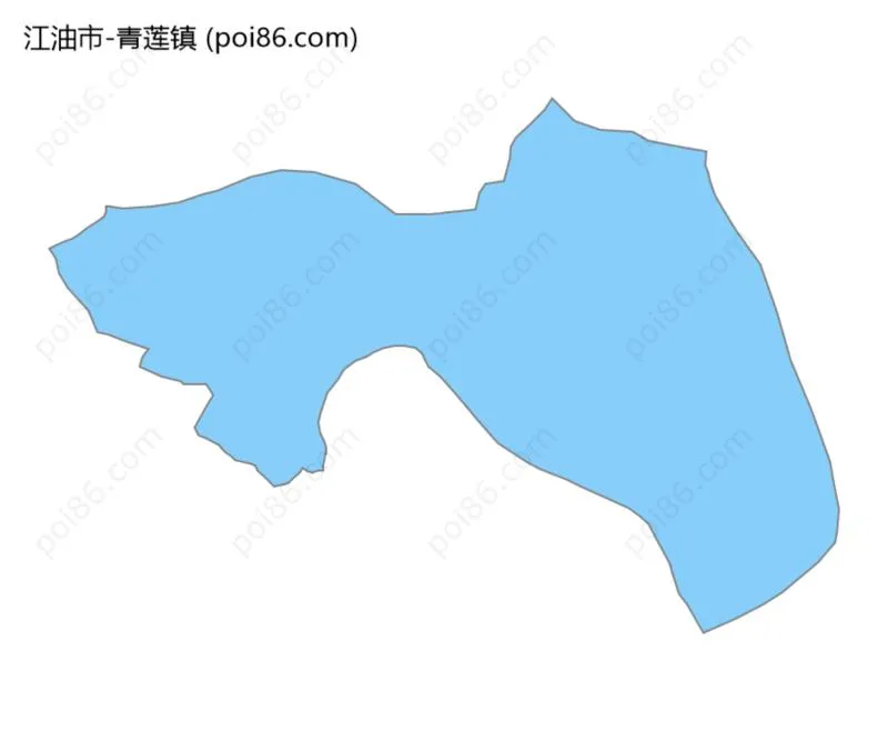 青莲镇边界地图