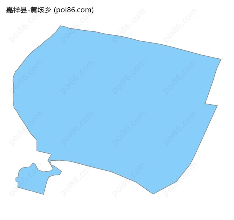 黄垓乡边界地图