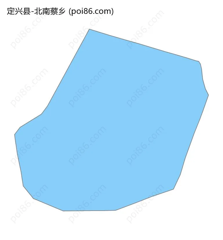 北南蔡乡边界地图