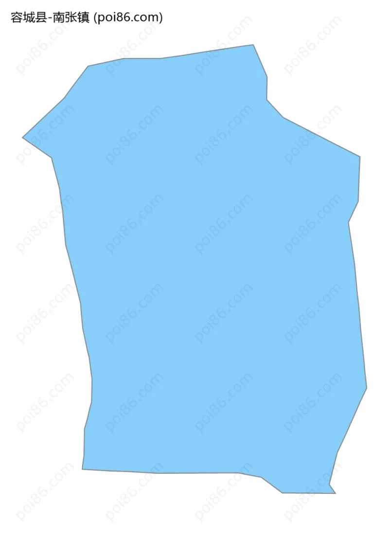 南张镇边界地图