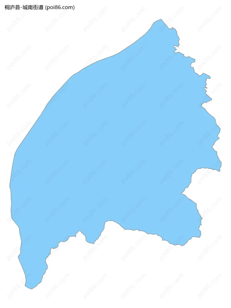 城南街道边界地图