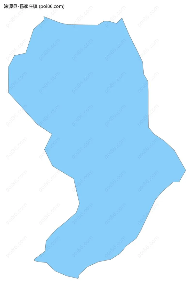 杨家庄镇边界地图