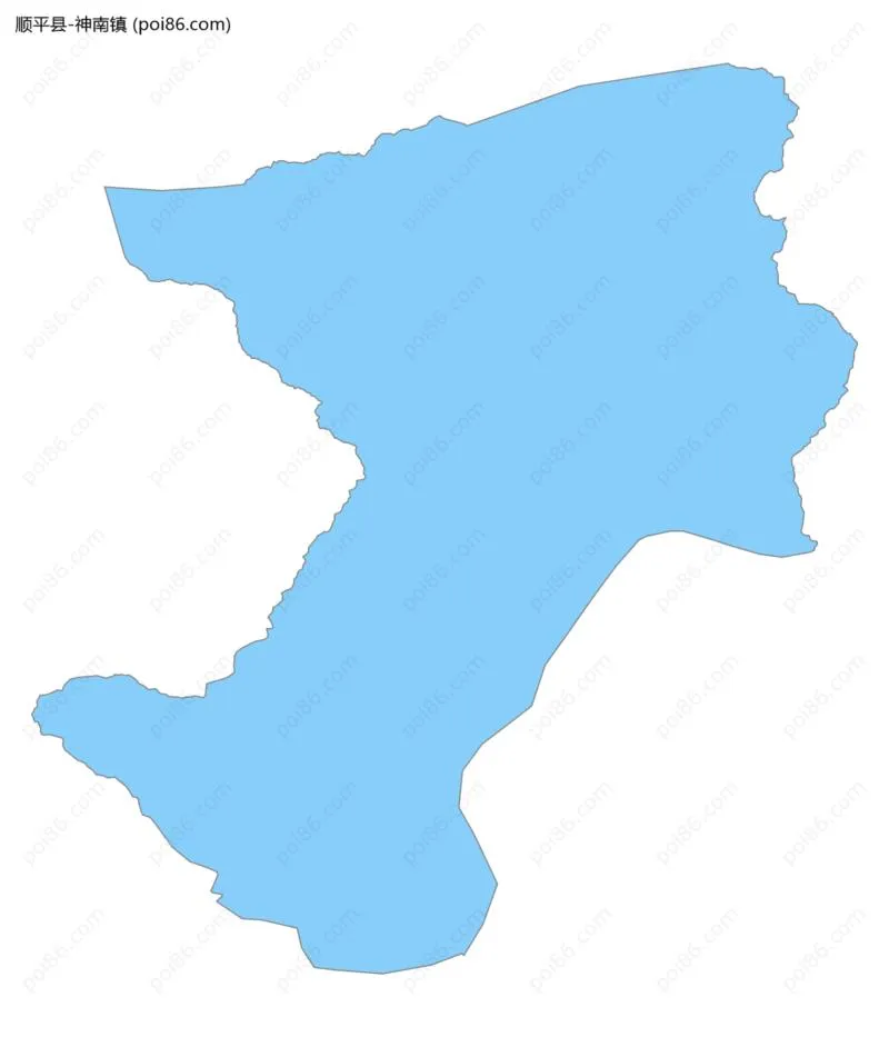 神南镇边界地图