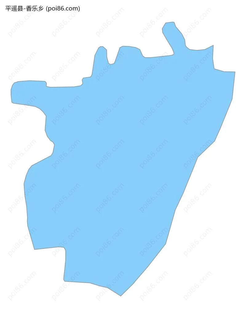 香乐乡边界地图