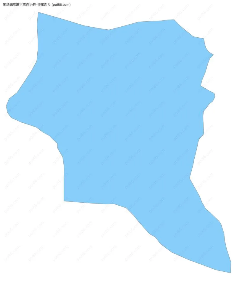 银窝沟乡边界地图