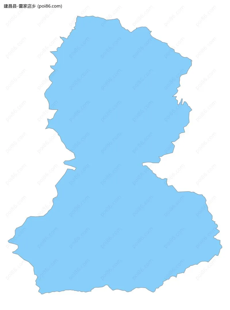 雷家店乡边界地图