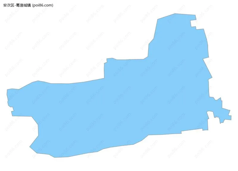 葛渔城镇边界地图