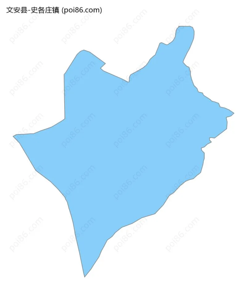 史各庄镇边界地图