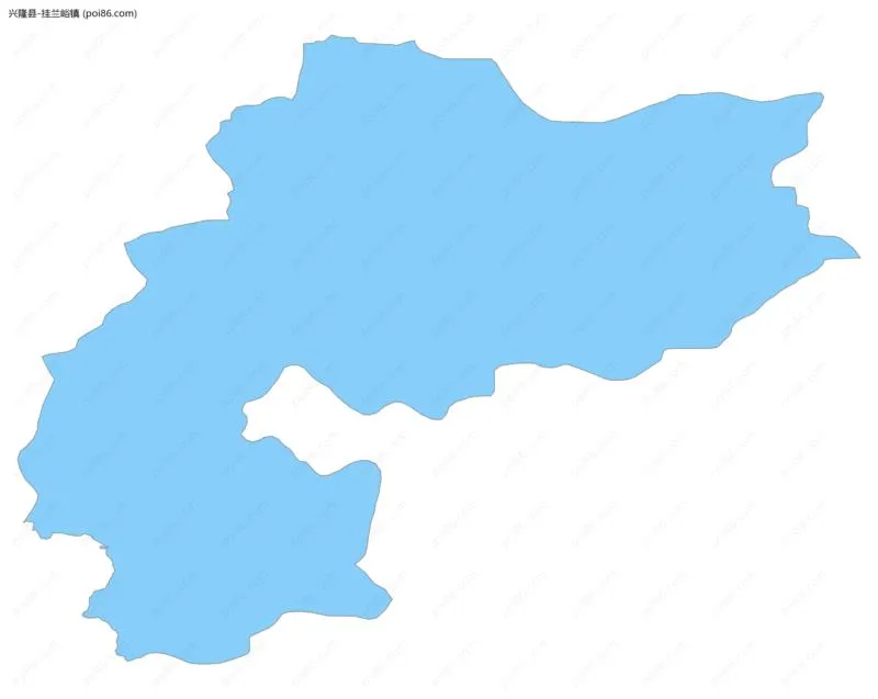 挂兰峪镇边界地图