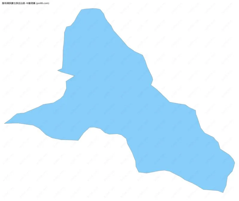 半截塔镇边界地图