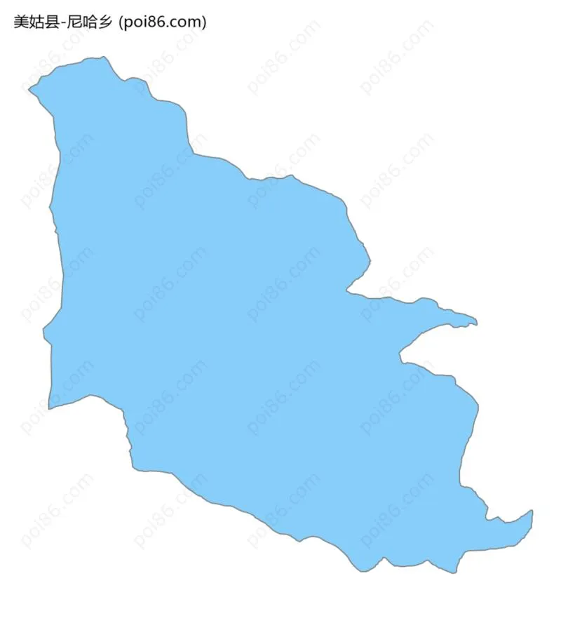 尼哈乡边界地图